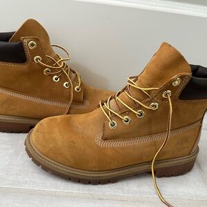 Timberland Brown Leather Lace-Up Boots